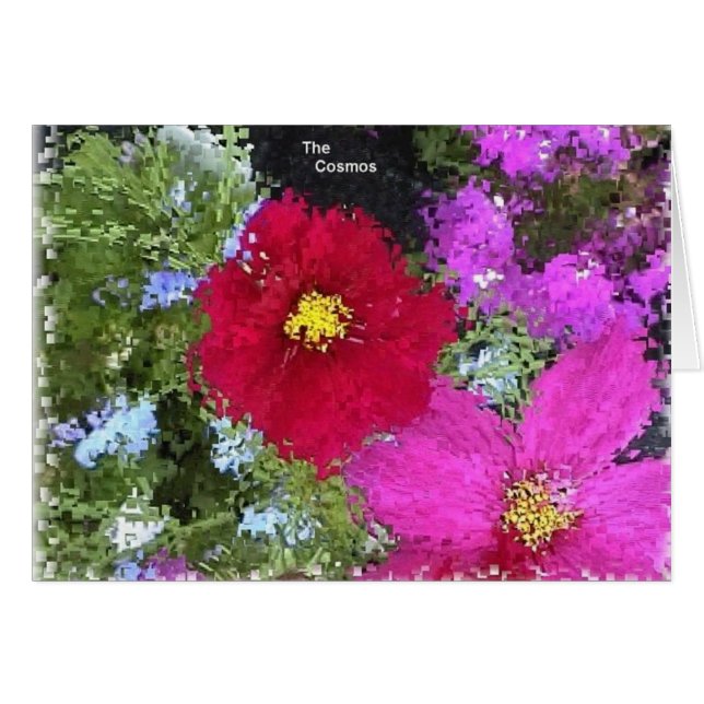 kosmos hälsningskort (Framsidan Horizontal)