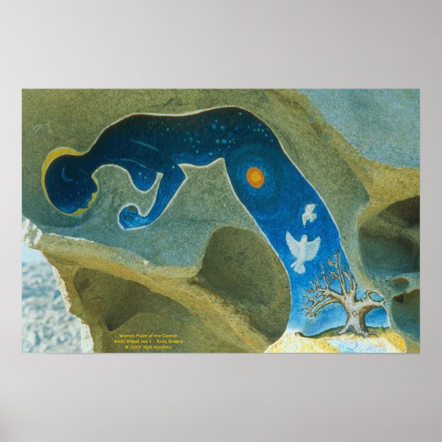 Kosmos/Poster av kvinna Poster (Framsidan)