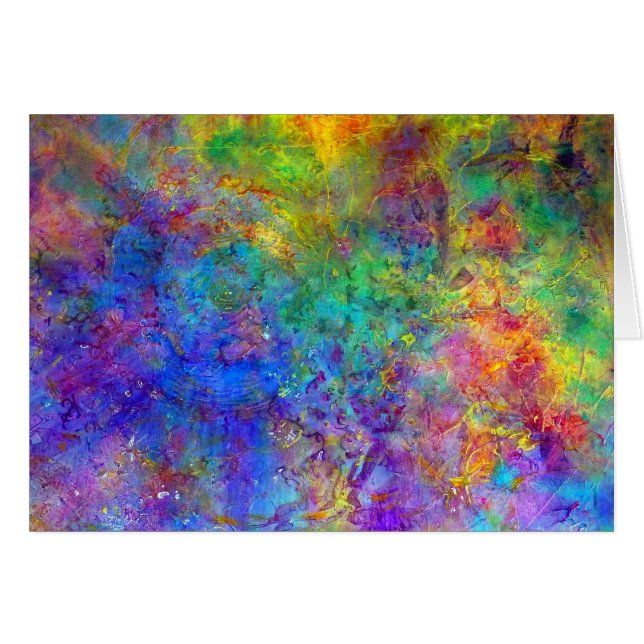 "Kosmos" regnbåge OBS Kort (Framsidan Horizontal)