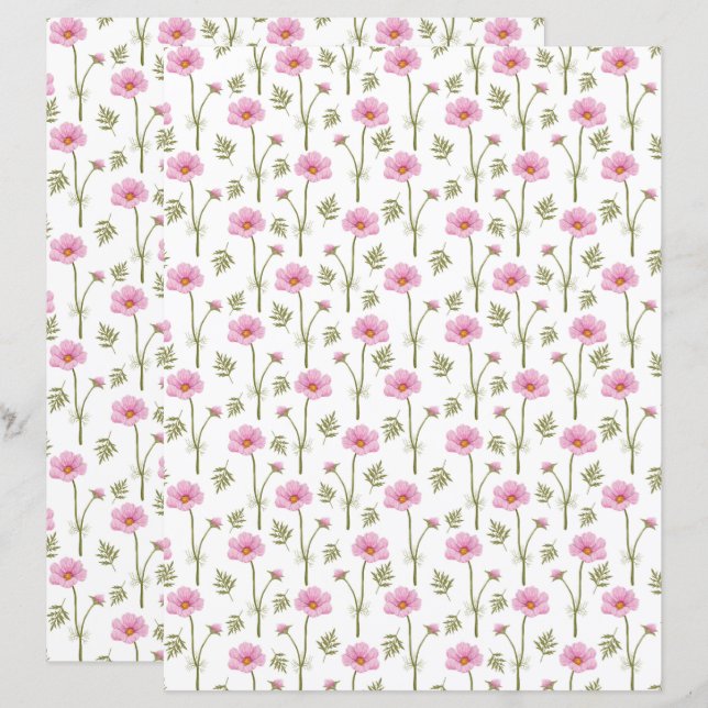 Kosmos Scrapbook Papper (Fram/baksida)