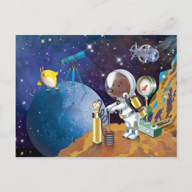 kosmos vykort (Framsida)