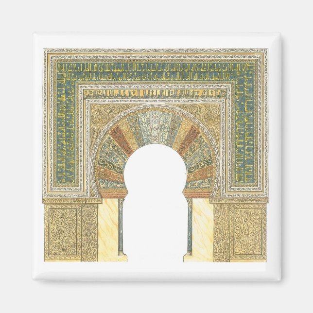 Kosmoskén i Cordoba Spanien. Mihrab Magnet (Framsidan)