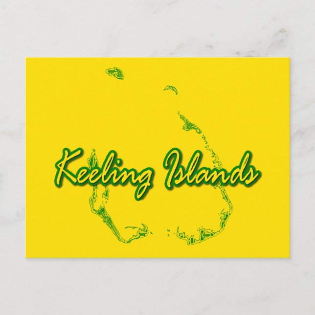 Kosöarna (Keeling) Vykort (Framsida)