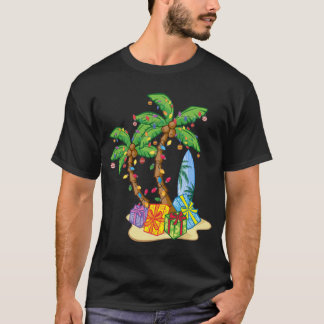Kosöljet Handflatan Träd, Tropiska Julafton T Shirt