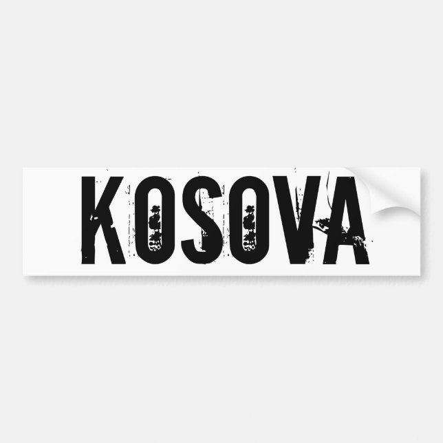 KOSOVA AUTOAUFKLEBER BILDEKAL (Framsidan)