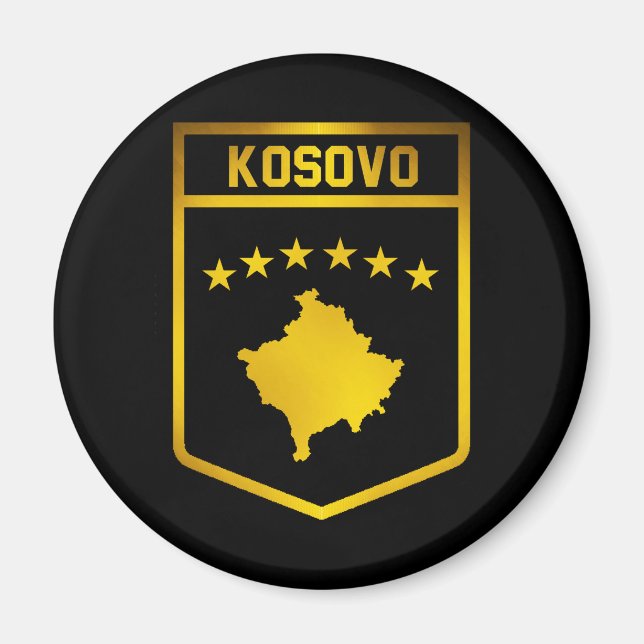 Kosovo Emblem Magnet (Framsidan)