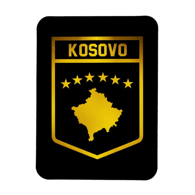 Kosovo Emblem Magnet (Vertikal)