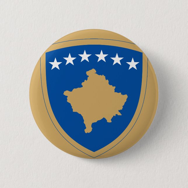 kosovo emblem märke knapp knapp (Framsida)