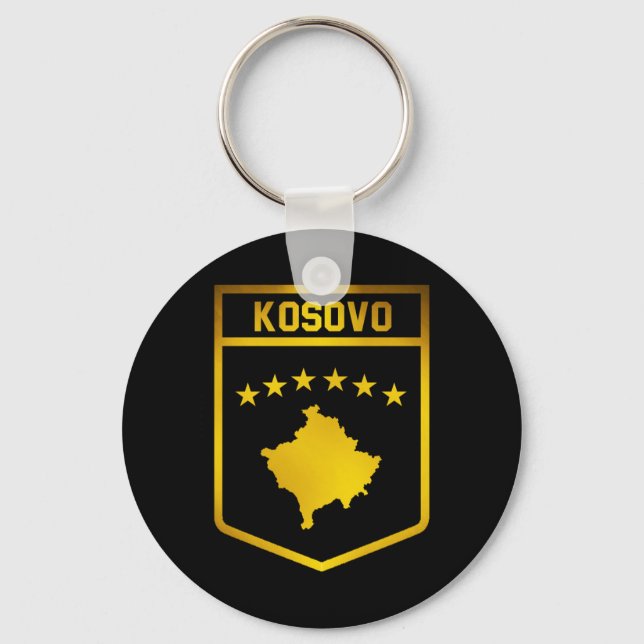 Kosovo Emblem Nyckelring (Framsida)