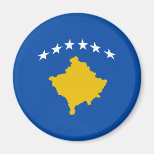 Kosovo Fisheye flaggamagnet Magnet