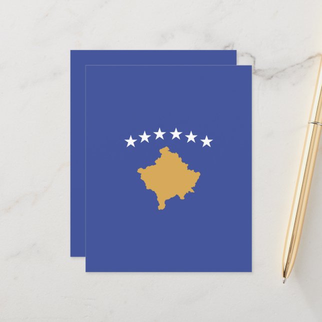 Kosovo flagga (Fram/Back In Situ)