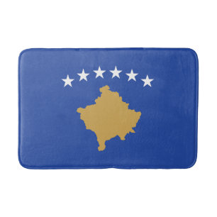 Kosovo Flagga Badrumsmatta