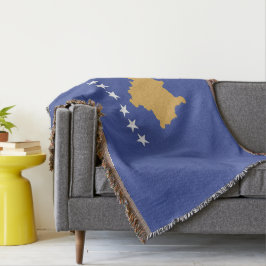 Kosovo flagga filt