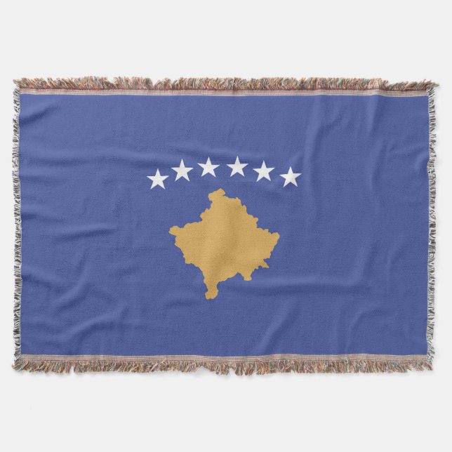 Kosovo flagga filt (Framsidan)