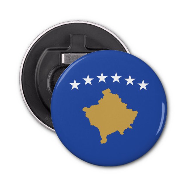 Kosovo Flagga Flasköppnare (Framsidan)