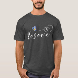 Kosovo Flagga Heart, I Kärlek Kosovo, Kosovo, Koso T Shirt