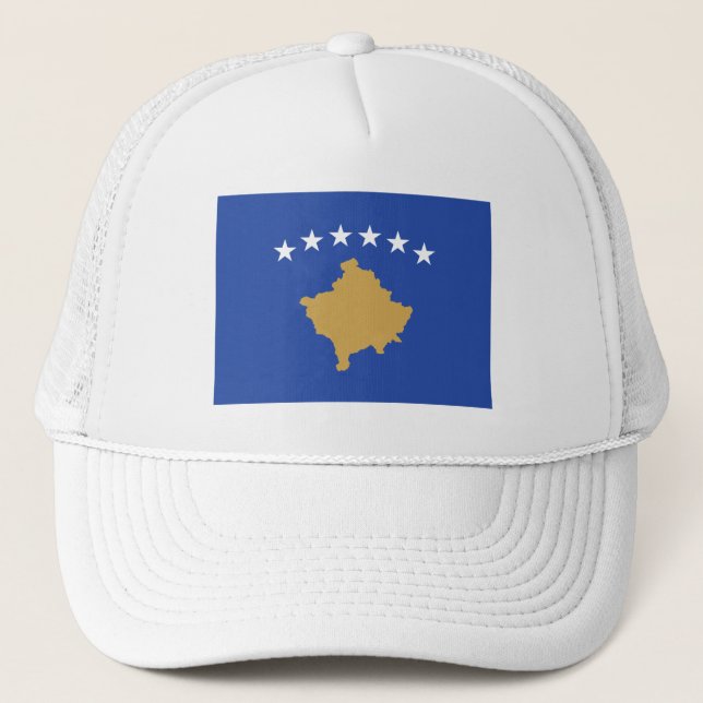 Kosovo Flagga Keps (Framsida)