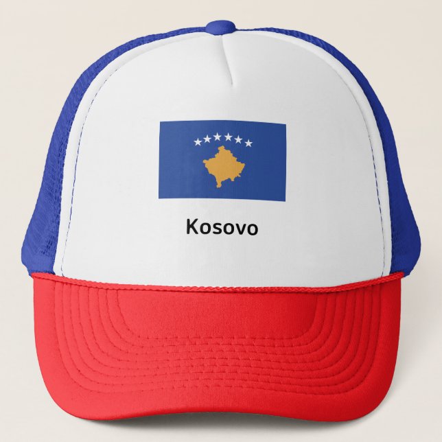 Kosovo Flagga Keps (Framsida)