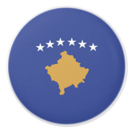 Kosovo flagga knopp