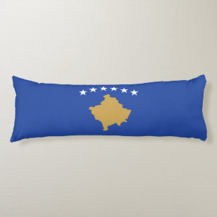 Kosovo Flagga Kroppskudde