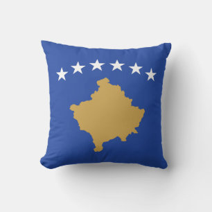 Kosovo Flagga Kudde