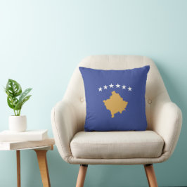 Kosovo flagga kudde