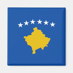 Kosovo Flagga Magnet