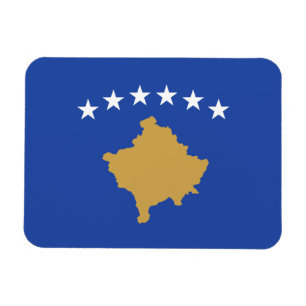 Kosovo Flagga Magnet
