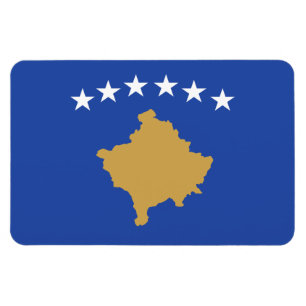 Kosovo Flagga Magnet
