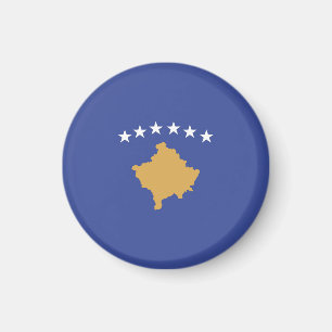Kosovo flagga magnet