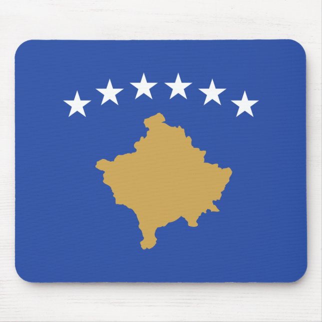 Kosovo Flagga Musmatta (Framsidan)