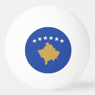 Kosovo Flagga Pingisboll