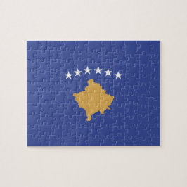 Kosovo flagga pussel