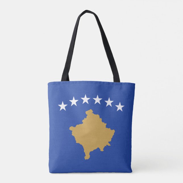 Kosovo Flagga Tygkasse (Baksida)