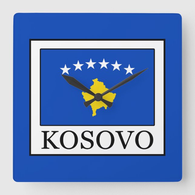 Kosovo Fyrkantig Klocka (Framsida)