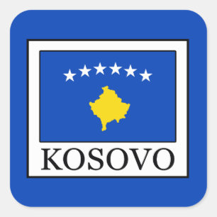 Kosovo Fyrkantigt Klistermärke