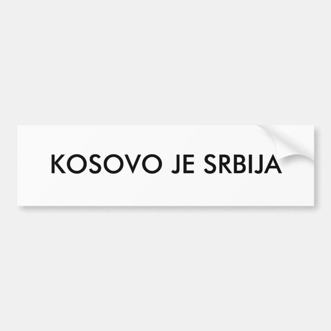 KOSOVO JE SRBIJA BILDEKAL (Framsidan)