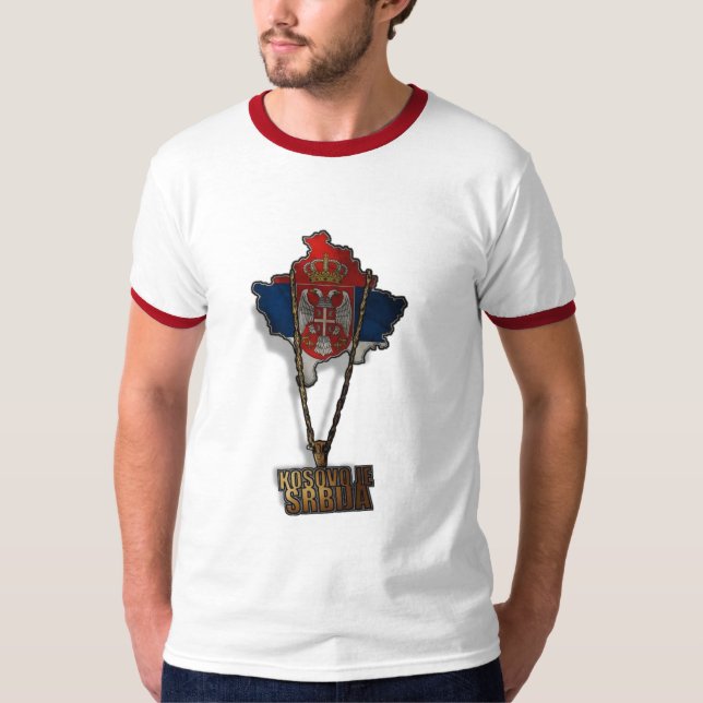 Kosovo Je Srbija T-tröja T-shirt (Framsida)