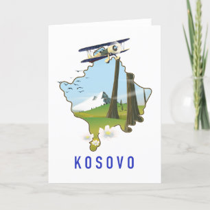 Kosovo karta kort