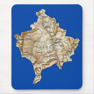 Kosovo karta Mousepad Musmatta