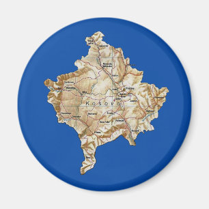Kosovo kartamagnet magnet