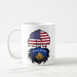 Kosovo Kosovo Amerikanska USA Förenta Stater Ameri Kaffemugg