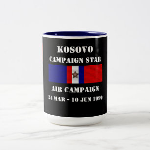 Kosovo Luft Kampanj Två-Tonad Mugg