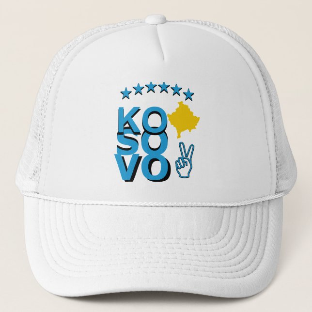 Kosovo segerflagga keps (Framsida)