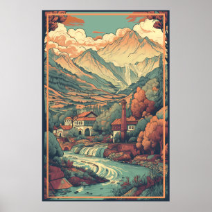 KOSOVO: Vintage resekampanj Poster