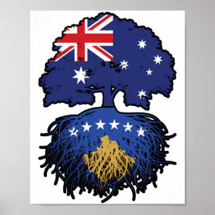 Kosovokosovanska australiska Australiens Träd-rött Poster