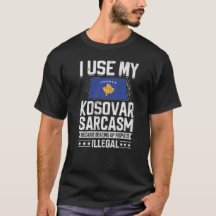 Kosovos Flagga för Kosovos invånare Manar & Kvinno T Shirt