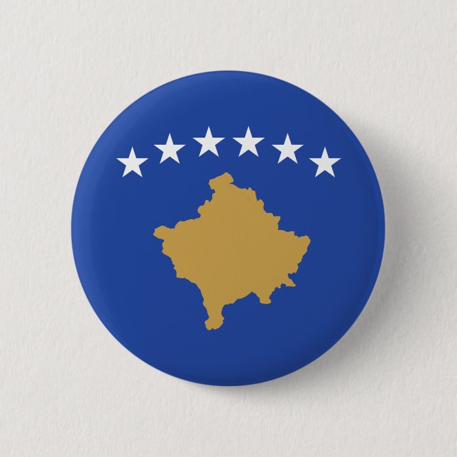 Kosovos flagga knapp (Framsida)