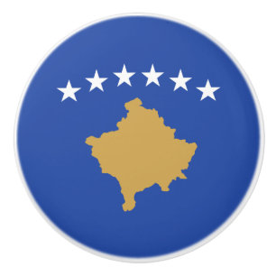 Kosovos flagga knopp