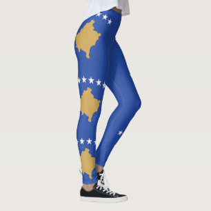 Kosovos flagga leggings